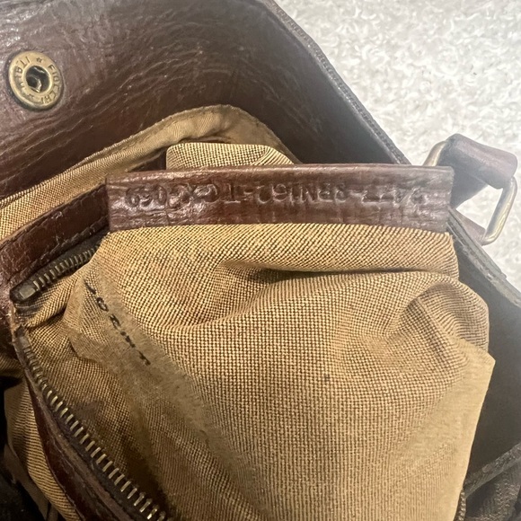 FENDI Tobacco Zucca Chef De Jour Canvas/Leather Medium Tote Bag - Picture 15 of 16